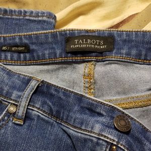 Talbot's 16 straight jeans